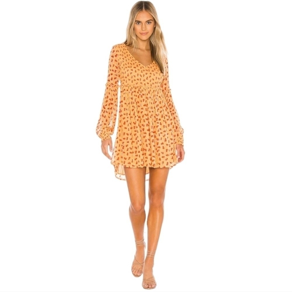 FREE PEOPLE “Maria Floral Shirred” min/babydoll dress - Picture 2 of 8